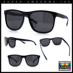 Polarized Classic Gentleman Mens Simple Sporty Horn Rim Plastic Sunglasses