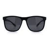 Polarized Classic Gentleman Mens Simple Sporty Horn Rim Plastic Sunglasses