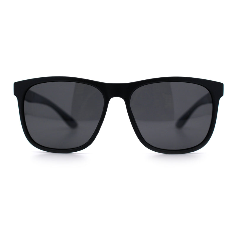Polarized Classic Gentleman Mens Simple Sporty Horn Rim Plastic Sunglasses