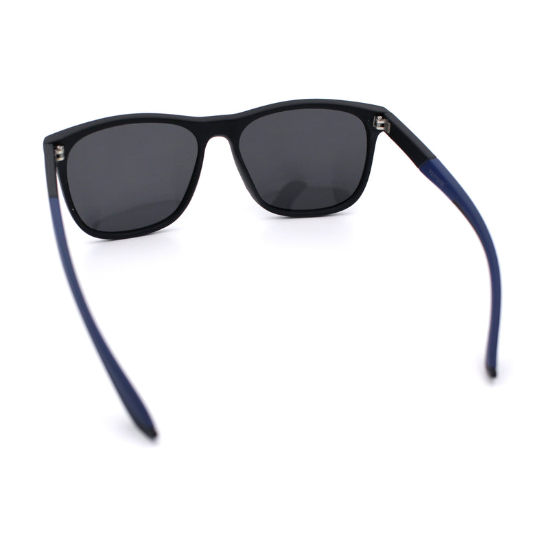 Polarized Classic Gentleman Mens Simple Sporty Horn Rim Plastic Sunglasses