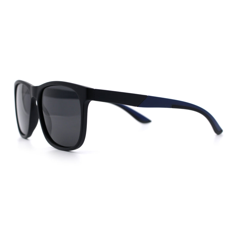 Polarized Classic Gentleman Mens Simple Sporty Horn Rim Plastic Sunglasses