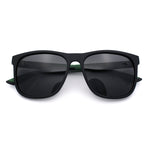 Polarized Classic Gentleman Mens Simple Sporty Horn Rim Plastic Sunglasses