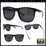 Polarized Classic Gentleman Mens Simple Sporty Horn Rim Plastic Sunglasses