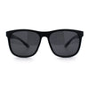 Polarized Classic Gentleman Mens Simple Sporty Horn Rim Plastic Sunglasses