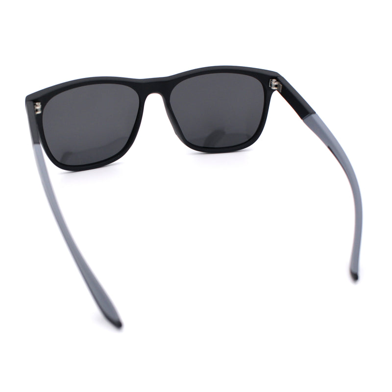 Polarized Classic Gentleman Mens Simple Sporty Horn Rim Plastic Sunglasses