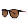 Polarized Classic Gentleman Mens Simple Sporty Horn Rim Plastic Sunglasses