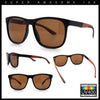 Polarized Classic Gentleman Mens Simple Sporty Horn Rim Plastic Sunglasses