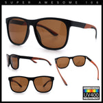 Polarized Classic Gentleman Mens Simple Sporty Horn Rim Plastic Sunglasses