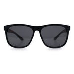 Polarized Classic Gentleman Mens Simple Sporty Horn Rim Plastic Sunglasses