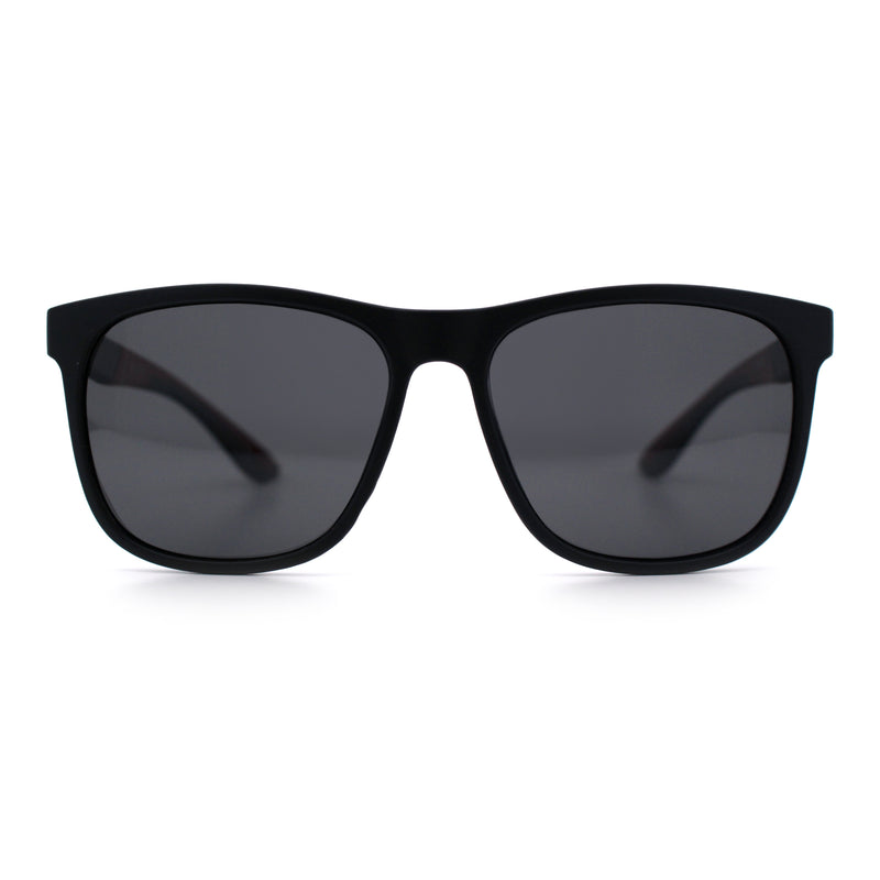 Polarized Classic Gentleman Mens Simple Sporty Horn Rim Plastic Sunglasses