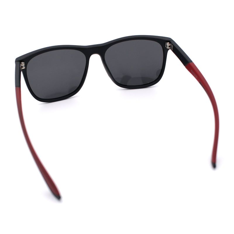 Polarized Classic Gentleman Mens Simple Sporty Horn Rim Plastic Sunglasses
