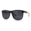 Polarized Classic Gentleman Mens Simple Sporty Horn Rim Plastic Sunglasses