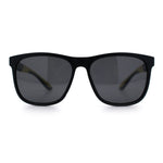 Polarized Classic Gentleman Mens Simple Sporty Horn Rim Plastic Sunglasses