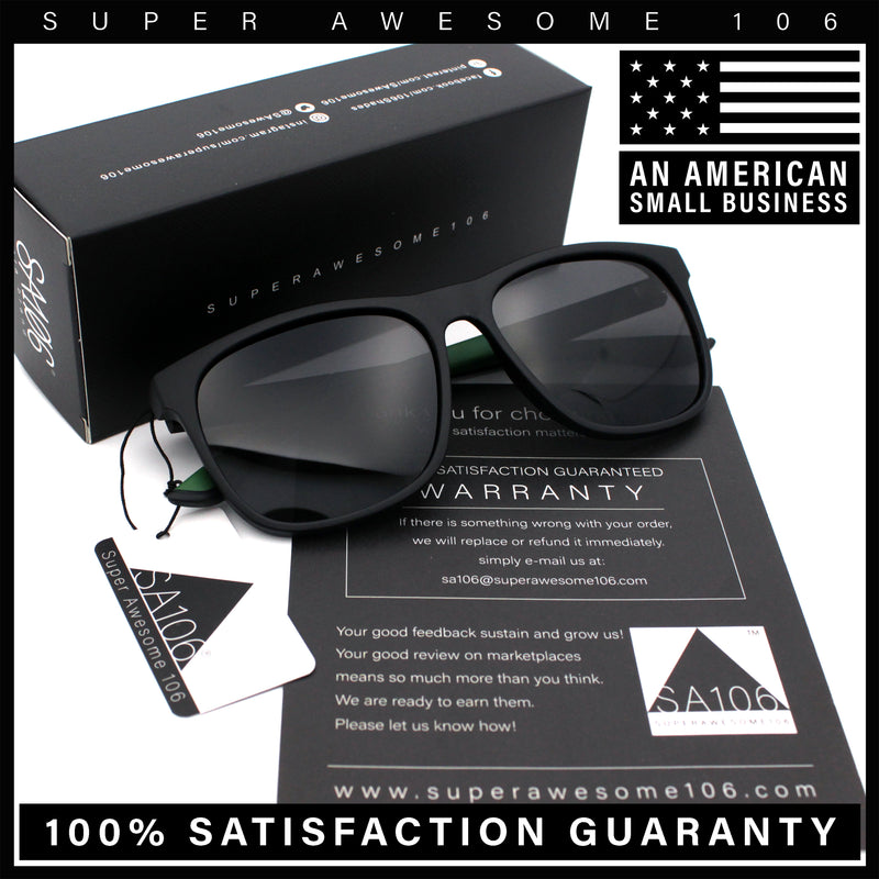 Polarized Classic Gentleman Mens Simple Sporty Horn Rim Plastic Sunglasses