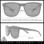 Polarized Classic Gentleman Mens Simple Sporty Horn Rim Plastic Sunglasses