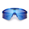 Xloop Boys Child Size MTB Shield Color Mirror Rimless Plastic Sport Sunglasses