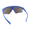Xloop Boys Child Size MTB Shield Color Mirror Rimless Plastic Sport Sunglasses