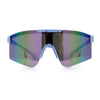 Xloop Boys Child Size MTB Shield Color Mirror Rimless Plastic Sport Sunglasses