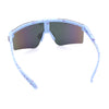 Xloop Boys Child Size MTB Shield Color Mirror Rimless Plastic Sport Sunglasses