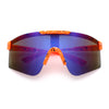 Xloop Boys Child Size MTB Shield Color Mirror Rimless Plastic Sport Sunglasses