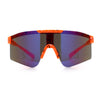 Xloop Boys Child Size MTB Shield Color Mirror Rimless Plastic Sport Sunglasses