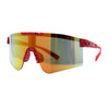 Xloop Boys Child Size MTB Shield Color Mirror Rimless Plastic Sport Sunglasses