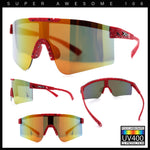 Xloop Boys Child Size MTB Shield Color Mirror Rimless Plastic Sport Sunglasses