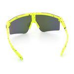 Xloop Boys Child Size MTB Shield Color Mirror Rimless Plastic Sport Sunglasses