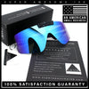 Polarized Mens Flip Up Rimless Oversized Shield Plastic Sport Sunglasses