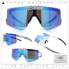Polarized Mens Flip Up Rimless Oversized Shield Plastic Sport Sunglasses