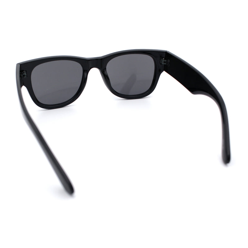 Womens Thick Plastic Horn Rim Hipster Fashion Rectangle Retro Sunglasses