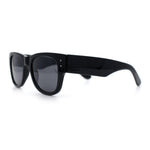 Womens Thick Plastic Horn Rim Hipster Fashion Rectangle Retro Sunglasses