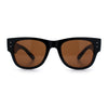 Womens Thick Plastic Horn Rim Hipster Fashion Rectangle Retro Sunglasses