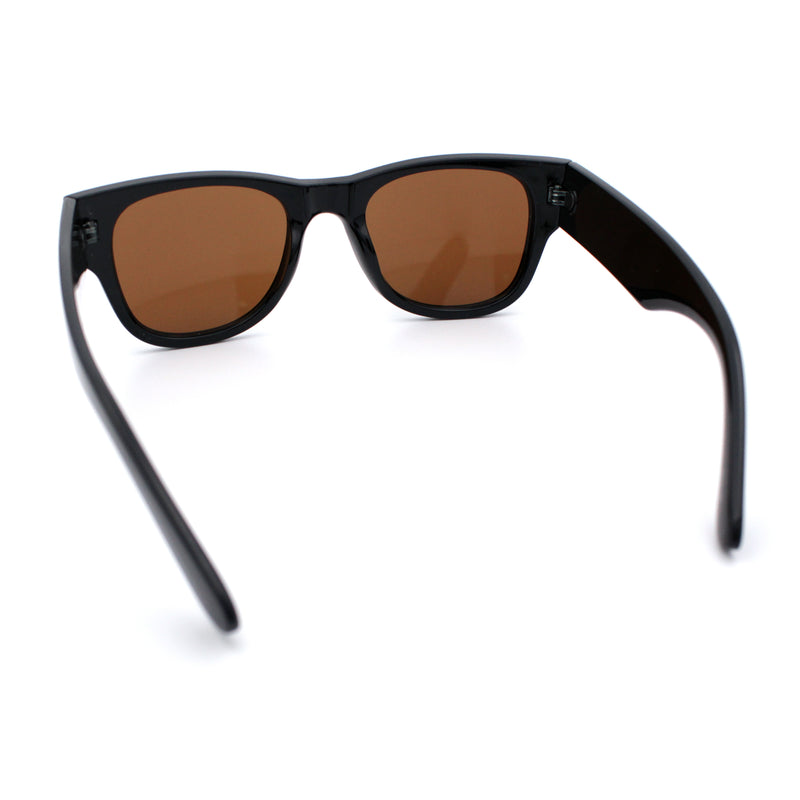 Womens Thick Plastic Horn Rim Hipster Fashion Rectangle Retro Sunglasses