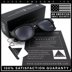 Womens Thick Plastic Horn Rim Hipster Fashion Rectangle Retro Sunglasses