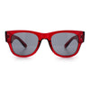 Womens Thick Plastic Horn Rim Hipster Fashion Rectangle Retro Sunglasses