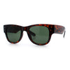 Womens Thick Plastic Horn Rim Hipster Fashion Rectangle Retro Sunglasses