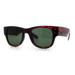 Womens Thick Plastic Horn Rim Hipster Fashion Rectangle Retro Sunglasses