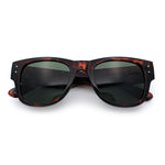 Womens Thick Plastic Horn Rim Hipster Fashion Rectangle Retro Sunglasses