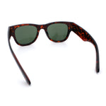 Womens Thick Plastic Horn Rim Hipster Fashion Rectangle Retro Sunglasses