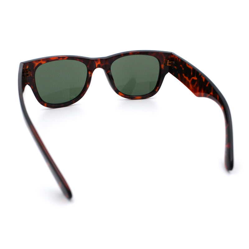 Womens Thick Plastic Horn Rim Hipster Fashion Rectangle Retro Sunglasses