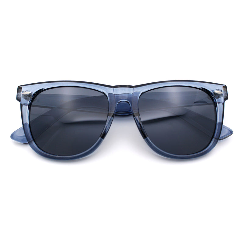 Iconic Oversize Retro Horn Rim Hipster Fashion Plastic Sunglasses