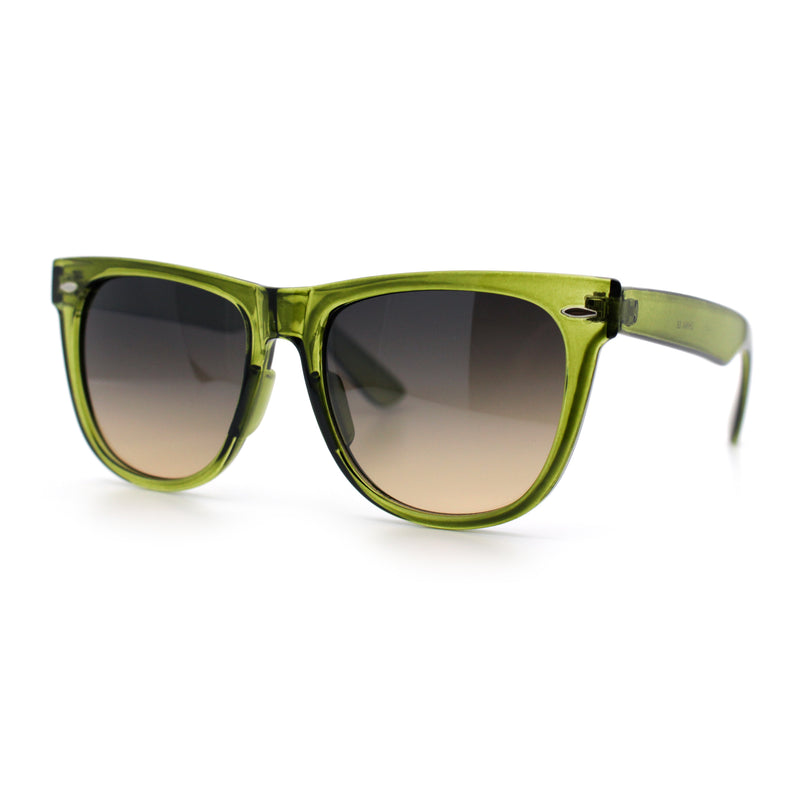Iconic Oversize Retro Horn Rim Hipster Fashion Plastic Sunglasses