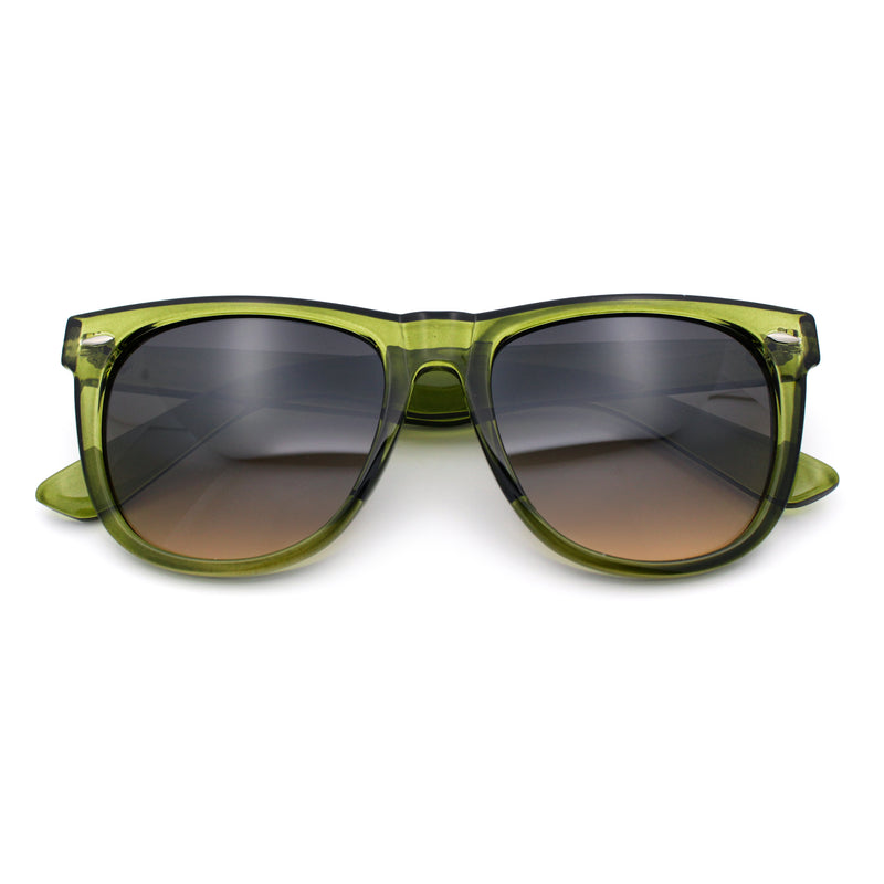 Iconic Oversize Retro Horn Rim Hipster Fashion Plastic Sunglasses