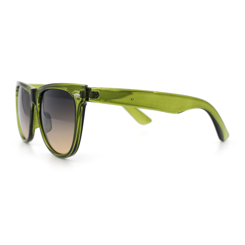 Iconic Oversize Retro Horn Rim Hipster Fashion Plastic Sunglasses