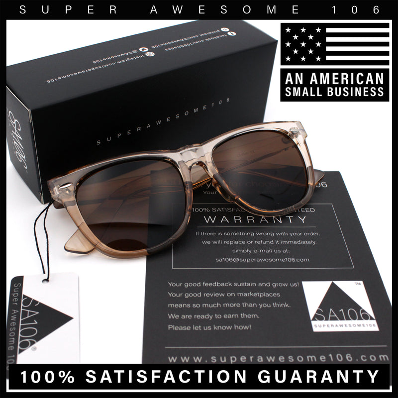 Iconic Oversize Retro Horn Rim Hipster Fashion Plastic Sunglasses