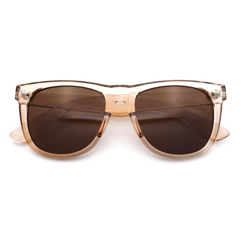 Iconic Oversize Retro Horn Rim Hipster Fashion Plastic Sunglasses