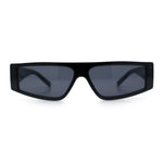 Retro Angular Triangle Narrow Flat Top Plastic Minimal Fashion Sunglasses
