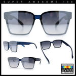 Retro Rimless Horn Rim Plastic Rectangular Classy Fashion Sunglasses