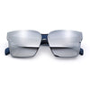 Retro Rimless Horn Rim Plastic Rectangular Classy Fashion Sunglasses